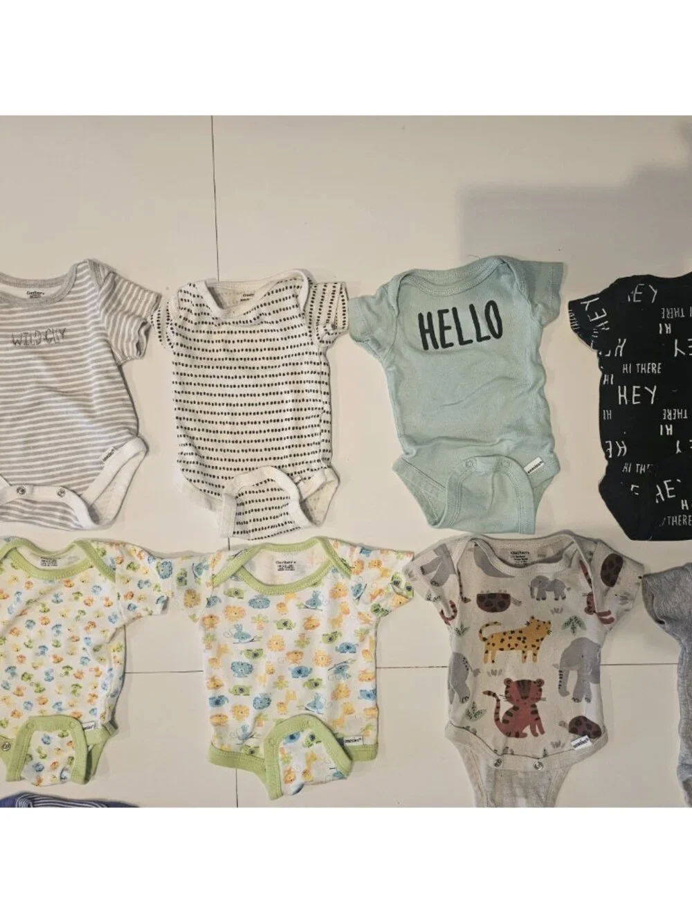 Newborn Carter's Gerber Modern Moments Body Suits Sleeper One Piece Boys 12...